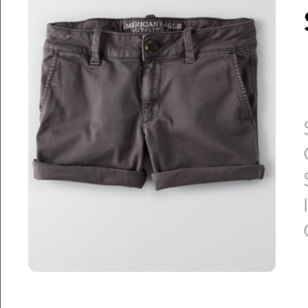 AE grey midi shorts NWT